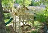 Backyard Climbing Structures Non Store Bought Playground Tree House Ideas Pinterest