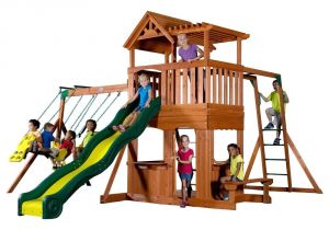 Backyard Discovery Accessories Gorilla Playsets Navigator Residential Wood Playset with S