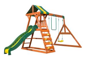 Backyard Discovery Dayton Cedar Wooden Swing Set Madison Wooden Swing Set Swing Sets Pinterest Swings Decking