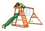 Backyard Discovery Prestige Wood Swing Set Madison Wooden Swing Set Swing Sets Pinterest Swings Decking