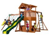 Backyard Discovery Saratoga Gorilla Playsets Navigator Residential Wood Playset with S