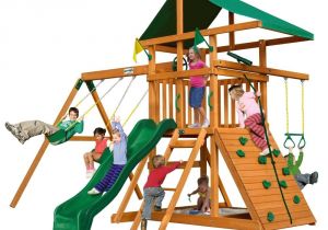 Backyard Discovery Saratoga Gorilla Playsets Navigator Residential Wood Playset with S