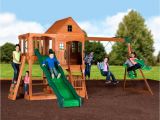 Backyard Discovery somerset Wood Swing Set Mother Ideas Playsets and Swing Sets Swing Sets Playground Sets