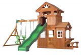 Backyard Discovery Tanglewood Cedar Wooden Swing Set Tanglewood Wooden Swing Set Playsets Backyard Discovery