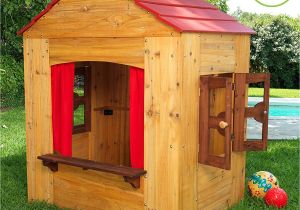 Backyard Discovery Timberlake Cedar Wooden Playhouse Amazon Com Kidkraft Outdoor Playhouse toys Games