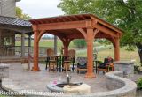Backyard Pavilion Plans 10×14 Santa Fe Cedar Pavilion with Cedar Stain Pavillion