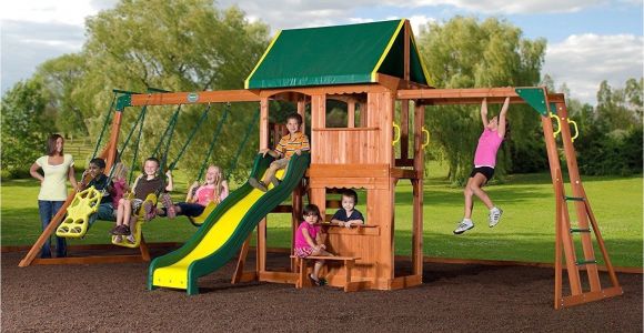 Backyard Playgrounds for Sale Backyard Discovery 55006 Prairie Ridge Brown Wood Swing Set Play Set