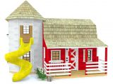 Backyard Playhouse Plans Barn Silo Playhouse Plan Playhouses Pinterest Playhouses