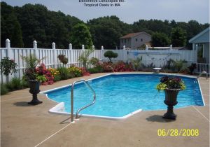 Backyard Pool Supply Pool Landscaping Tropical Oasis by Pool In Ma Colorful Planters