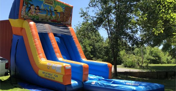 Backyard Water Slides for Adults 18′ themed Water Slide Inflatable Fun