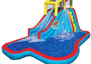 Backyard Water Slides for Adults Amazon Com Banzai Spring Summer toys Slide N soak Splash Park