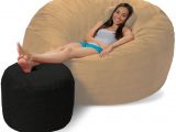 Bag Chair with Footrest Bean Bag Ottoman Bean Bag Footrest