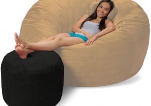 Bag Chair with Footrest Bean Bag Ottoman Bean Bag Footrest