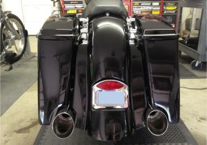 Bagger Tail Lights Bagger Summit Stretched Rear Fender with All In One License Plate
