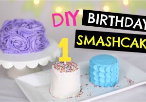 Baking and Cake Decorating Classes Near Me Diy 1st Birthday Smash Cake for Baby 3 Ways to Decorate Youtube