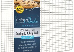 Baking Sheet Fitted with A Wire Rack Amazon Com Coolingbake Stainless Steel Wire Cooling and Baking Rack