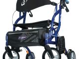 Bariatric Rollator Transport Chair Combo Airgo Fusion F20 Side Folding Rollator Transport Chair Drive Medical