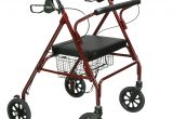 Bariatric Rollator Transport Chair Combo Heavy Duty Bariatric Rollator Walker with Large Padded Seat Drive