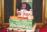 Baseball Bat Cake Decorations 100 Edible Fenway Park Baseball Stadium themed Cake Fondant and Gum