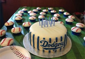 Baseball Cake Decorations Dodger Cake Cupcakes Cake Decorating Pinterest Dodgers Cake