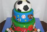 Baseball themed Cake Decorations Sports Cake but with A Basketball On top Minus the 1 On top Party