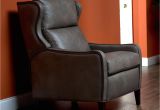 Bassett Furniture Recliners Vintage ash top Grain Leather Recliner Great Furniture On