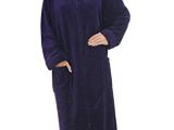 Bathrobes for Women/zipper Front Alexander Del Rossa Womens Fleece Robe soft Zip Front