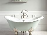 Bathroom Design Ideas Slipper Tub 61" Arabella Cast Iron Double Slipper Tub 7" Rim Holes Lion Paw