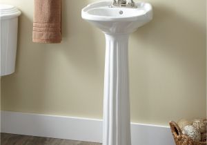 Bathroom Design Ideas with Pedestal Sink Victorian Ultra Petite Porcelain Pedestal Sink In 2018