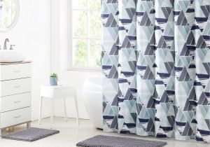 Bathroom Rugs and Shower Curtains at Walmart Clairebella Multi Color Modern Geometric Mosaic 15 Piece Shower