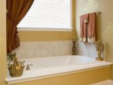 Bathroom Window Design Ideas Custom Made Window Treatments with Beaded Trim and Rosettes