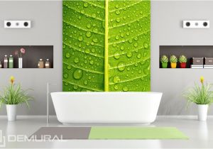 Bathrooms Murals Uk Green Intimate Close Ups Bathroom Wallpaper Mural
