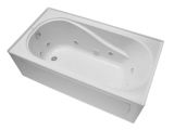 Bathtub 3 Wall Alcove Mirabelle Mirprt6032lwh White Provincetown 60" X 32" Three