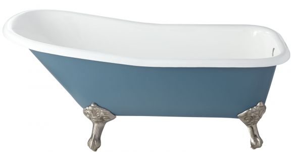 Bathtub 4.5 Feet 66" Goodwin Cast Iron Clawfoot Tub Imperial Feet Slate