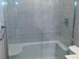 Bathtub Access Panel Tile Shower Tub to Shower Conversion Bathroom Renovation