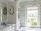 Bathtub Alcove Window Wainscoted Tub with Marble Deck Under Arched Alcove