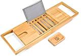 Bathtub Caddy Uk Premium Bamboo Bath Caddy Luxurious Wooden Bathtub Tray