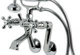 Bathtub Claw Foot Faucet Aqua Vintage Two Handle Wall Mount Clawfoot Tub Faucet