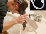 Bathtub Hose for Washing Dog Single Wide Tap Bath Sink Shower Head Spray Hose Push On Mixer