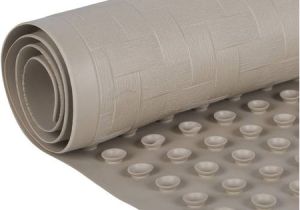 Bathtub Liner Rubber Mainstays 18" X 36" Rubber Taupe Bath Mat 1 Each