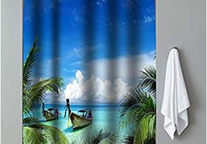 Bathtub Liner Water Trapped Amazon Mildew Resistant Bath Shower Curtain – Printed