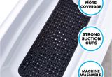 Bathtub Mat Uk Extra Long Bath Mat 16"w X 39"l In solid Black by Slipx