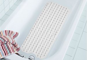 Bathtub Mat without Suction Cups 2018 40100cm Pvc Large Bathtub Non Slip Anti Bacterial Antiskid