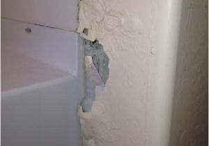 Bathtub Painting Near Me Repairing Damaged Drywall Section Adjacent to Shower