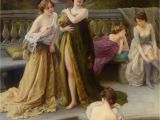 Bathtub Painting On Canvas A Midday Bath by Jules Scalbert Art Oh Art