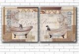 Bathtub Painting On Canvas Pastoral Bathroom Bath Crock Landscpae Set Oil Painting