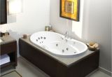 Bathtub Porcelain or Acrylic Maax Living 60" X 42" Acrylic Oval Drop In Bathtub