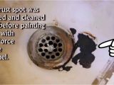 Bathtub Porcelain or Enamel How I Fix Chipped Bathtub Rust Spot with Ceramic Enamel
