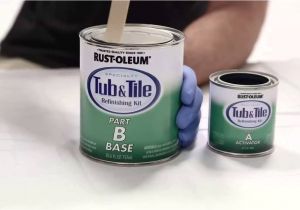 Bathtub Reglazing Epoxy How to Apply Rust Oleum Tub and Tile Refinishing Kit Hd