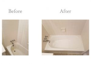 Bathtub Reglazing Kalamazoo before and after Tubkote Refinishing Gallery